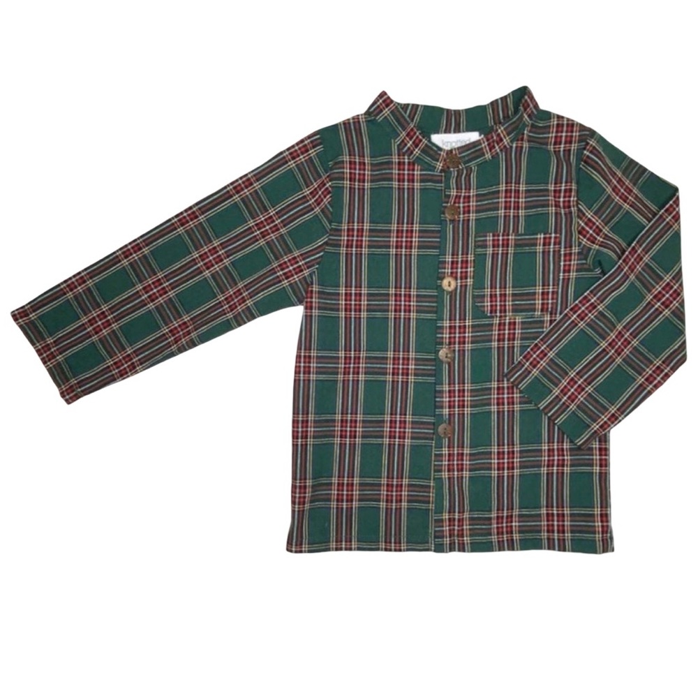 Knotted Fern Joey | Holiday Plaid Top